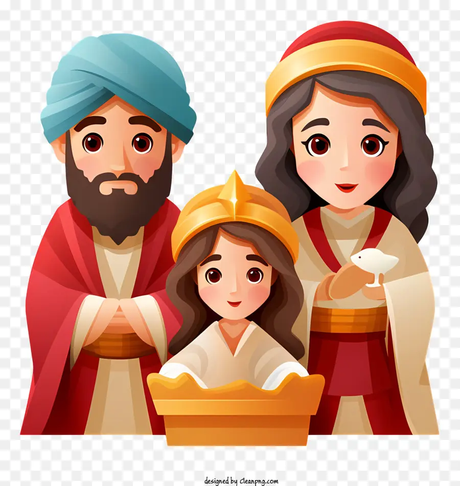 ثلاثة رجال حكماء，ولادة يسوع PNG
