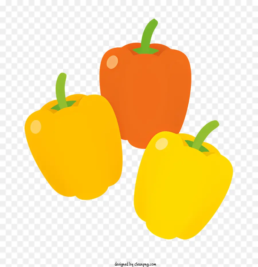 الفلفل，الفلفل البرتقالي PNG