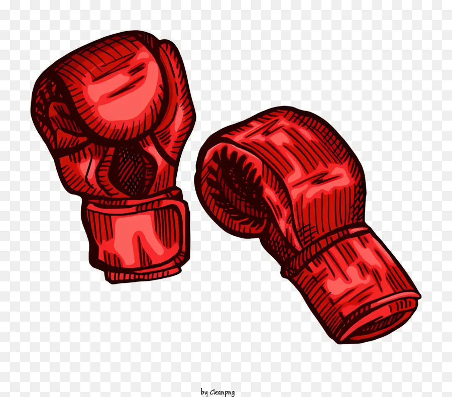 الأحمر قفازات الملاكمة，قفازات جلدية سوداء PNG
