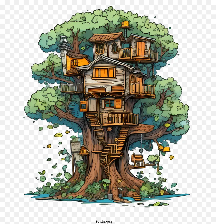 منزل الشجرة，حصن الشجرة PNG