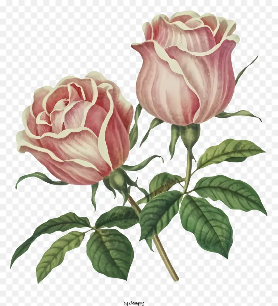 الكرتون，الوردي الورود PNG