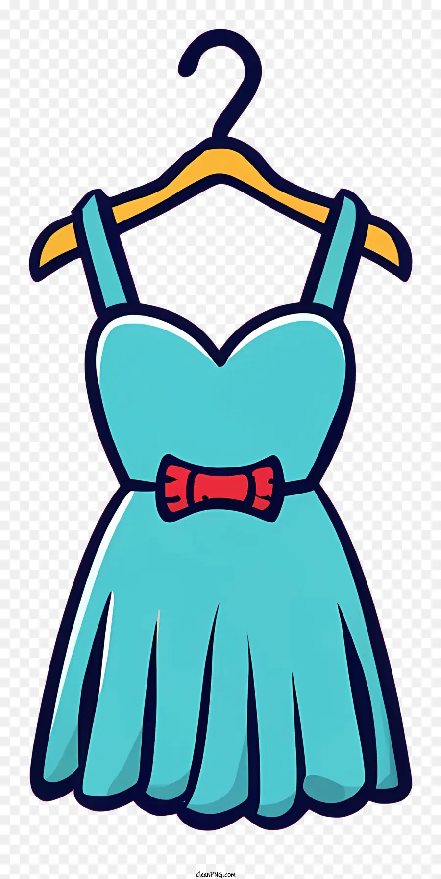 الكرتون，فستان أزرق PNG