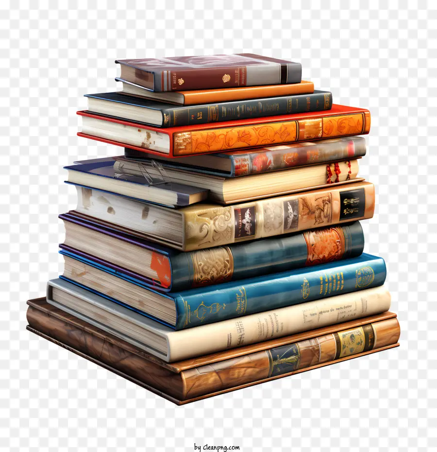 الكتب，كومة من الكتب PNG