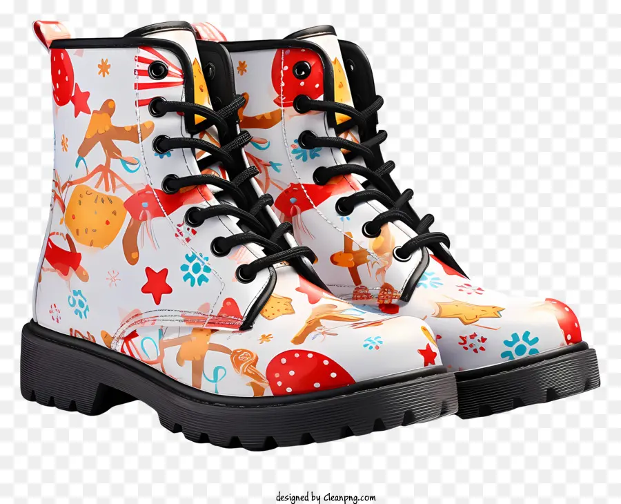 أحذية الشتاء，الدانتيل الأبيض حتى الأحذية PNG