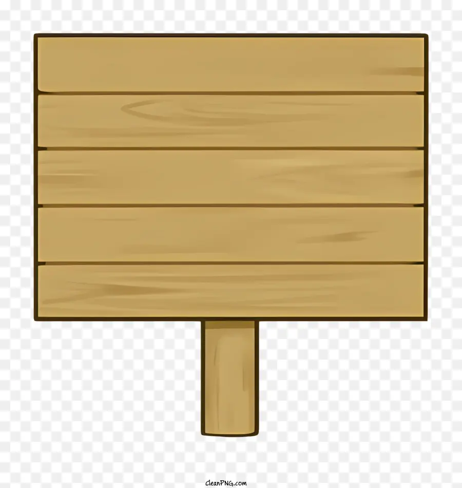 الكرتون，لافتة خشبية PNG
