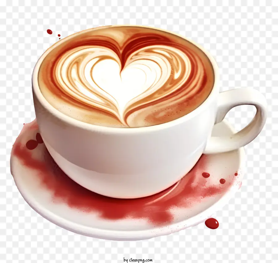 عصرية على الطراز الرجعية عيد الحب القهوة，قدح القهوة PNG