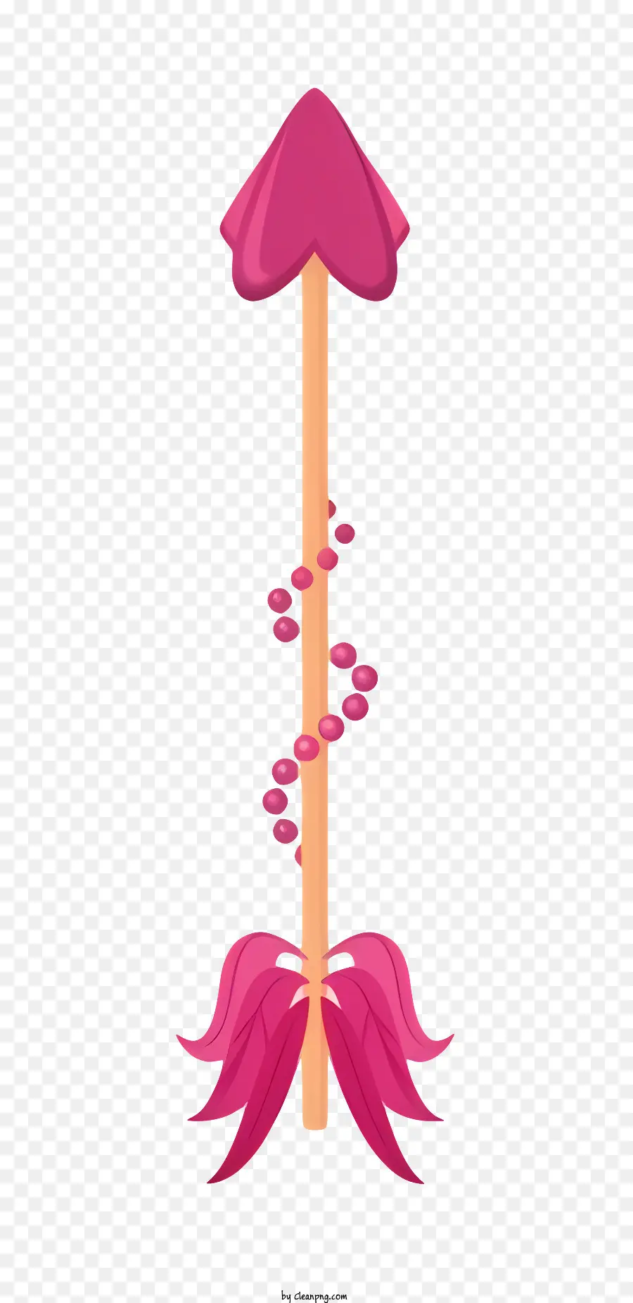 السهم，عصا الزهرة الوردي PNG