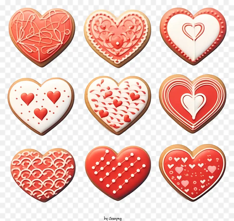 ملفات تعريف الارتباط المسطحة عيد الحب，ملفات تعريف الارتباط على شكل قلب PNG