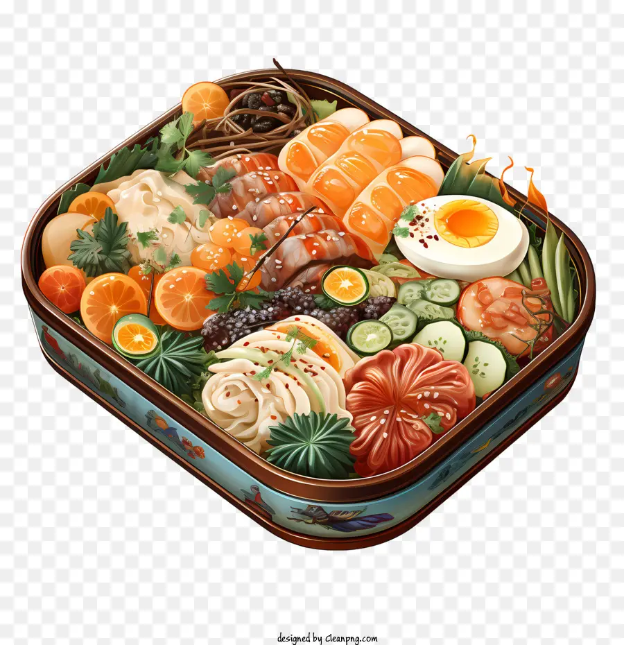 بينتو مربع，الطعام الياباني PNG