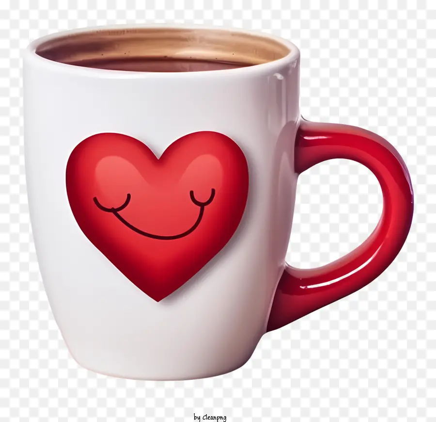 عيد الحب يوم القهوة الرموز التعبيرية，الأحمر كأس PNG