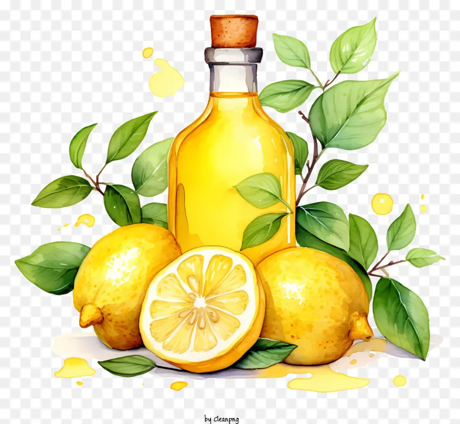 زيت الليمون，عصير الليمون PNG