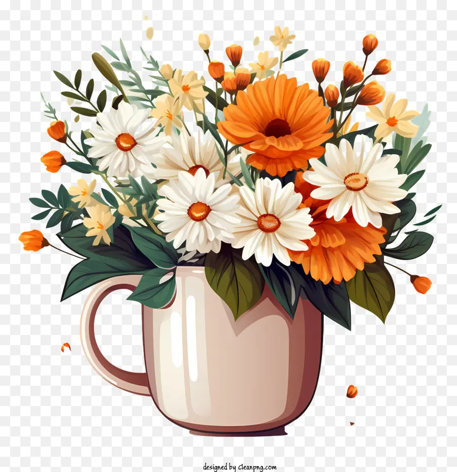 زهور القهوة，ترتيب الزهور PNG