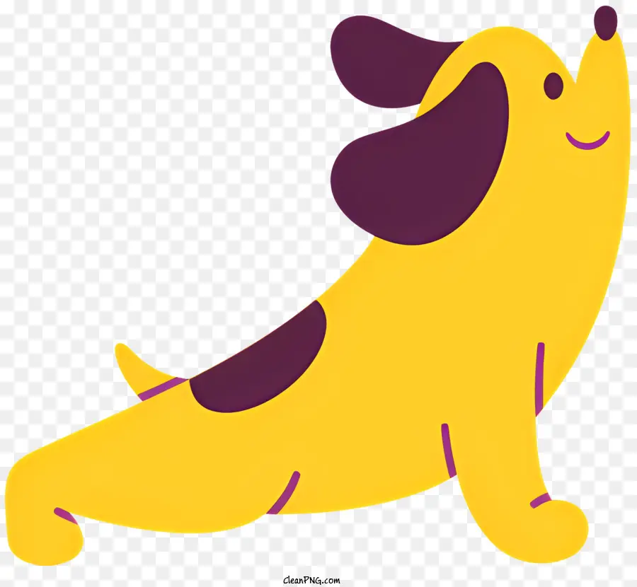 اليوغا，الكلب الأصفر PNG