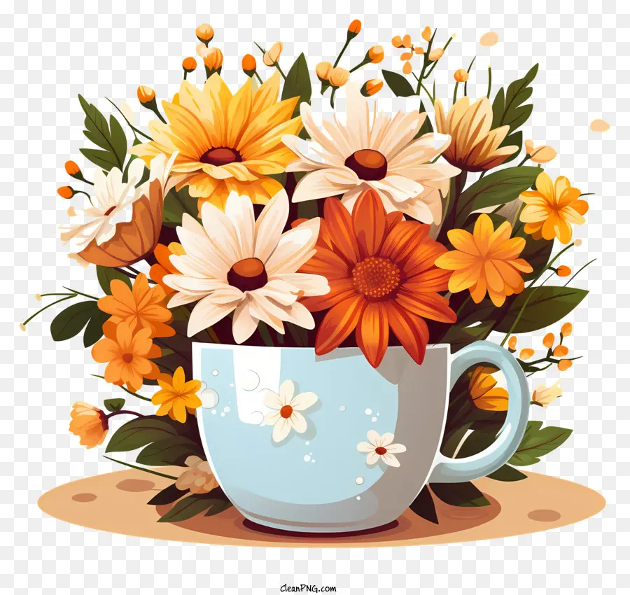 زهور القهوة，باقة من الزهور PNG