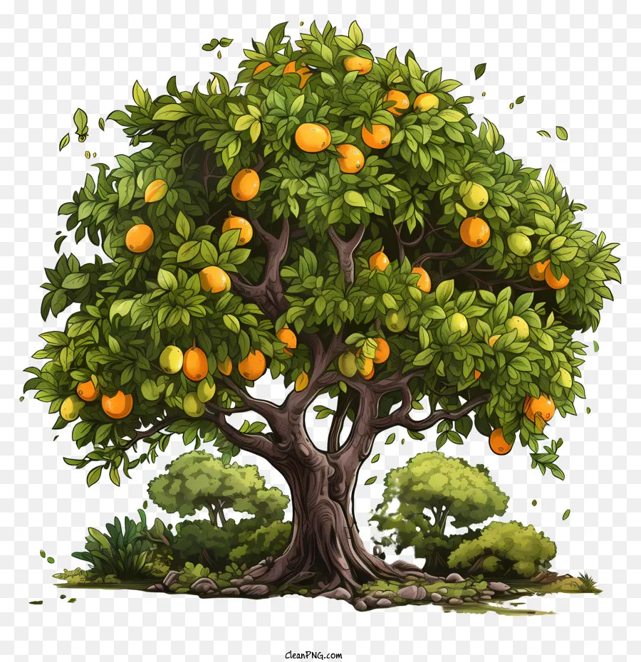 شجرة فاكهة，شجرة البرتقال PNG