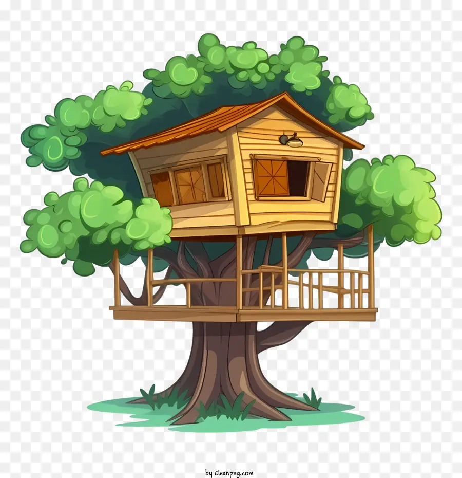 منزل الشجرة，منزل خشبي PNG