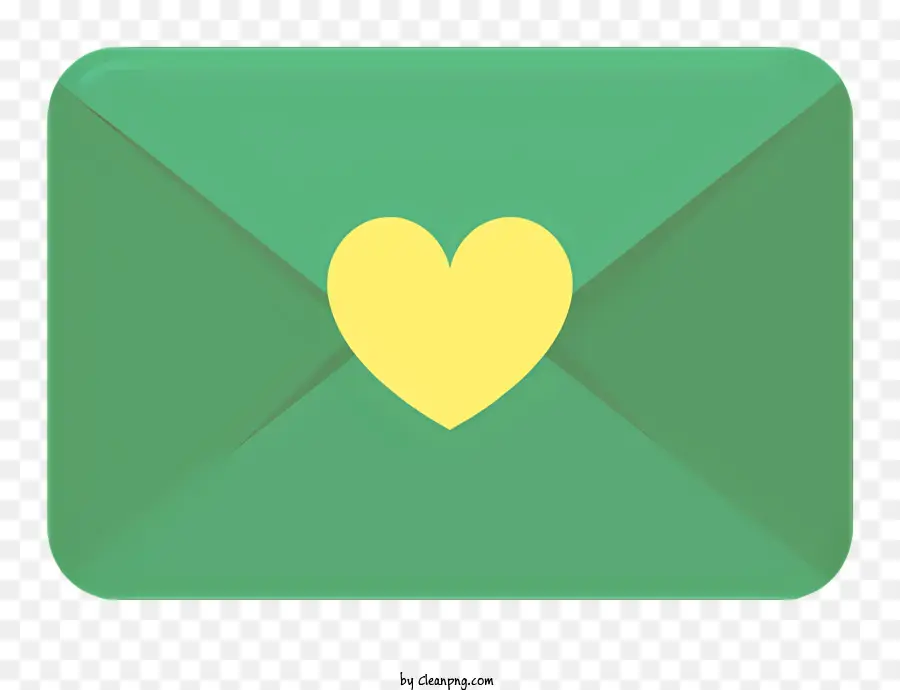 الأخضر المغلف，الأصفر القلب PNG