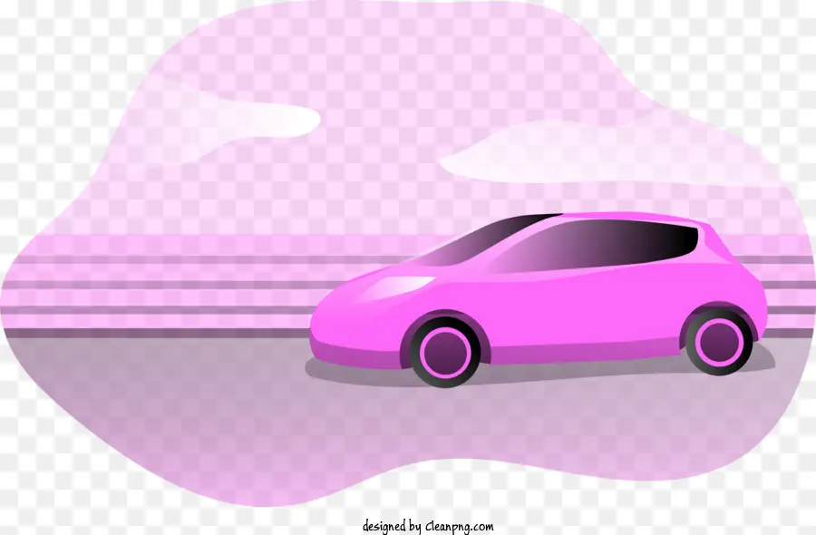 سيارة الوردي，الغيوم PNG