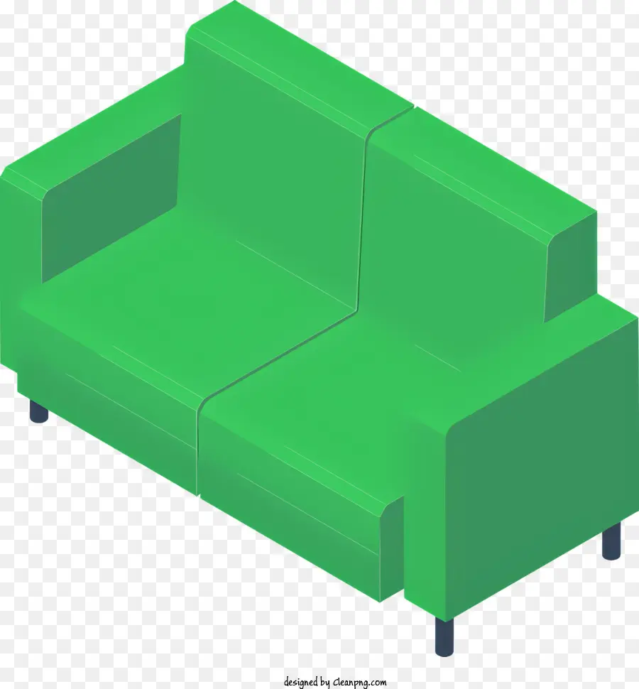 الأريكة，وسادة خضراء PNG