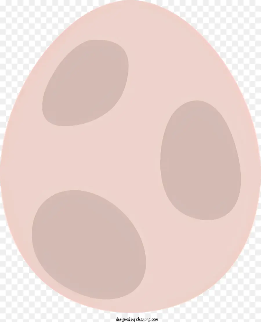 بيضة وردية كبيرة，مستديرة الشكل PNG