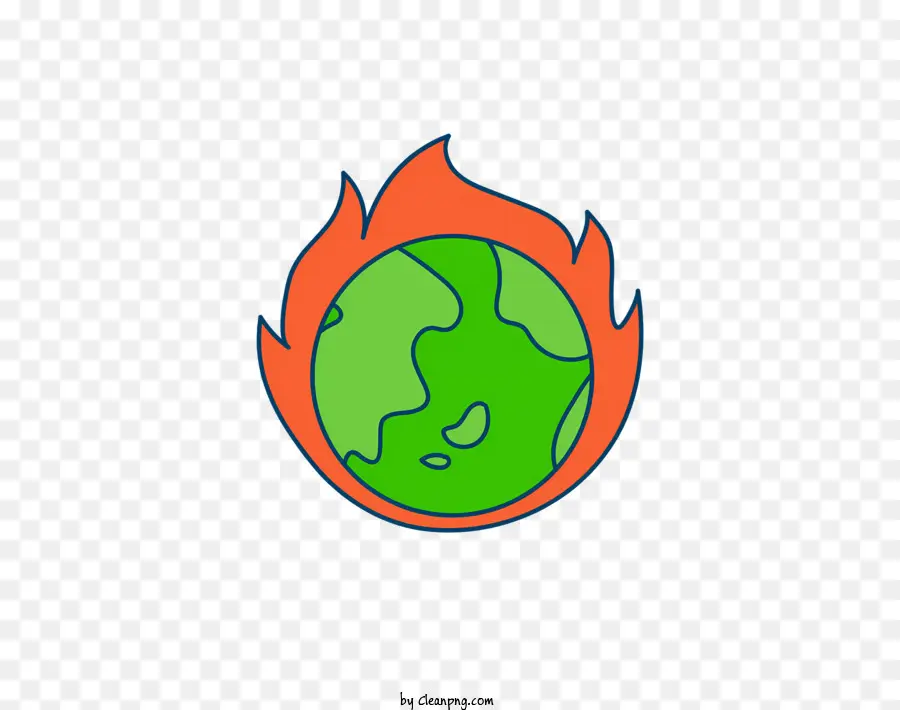 الأرض على النار，النيران PNG