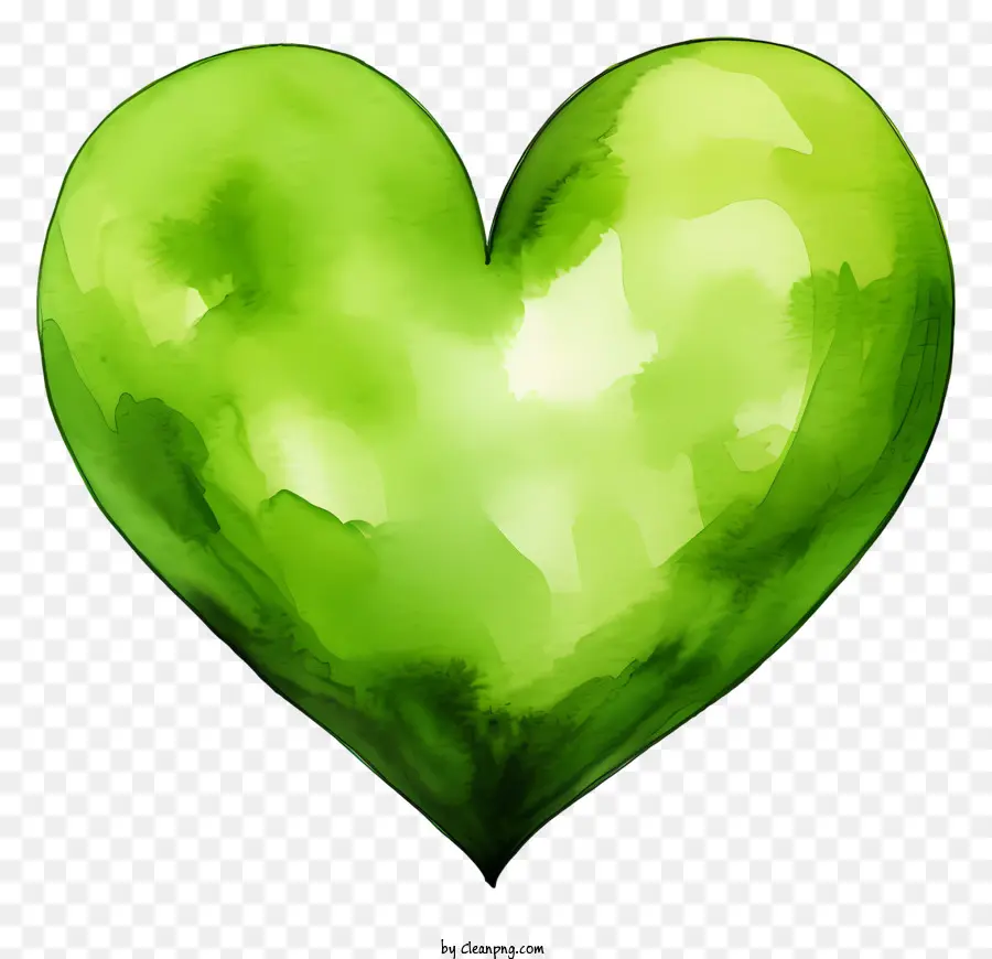 القلب，القلب الأخضر PNG