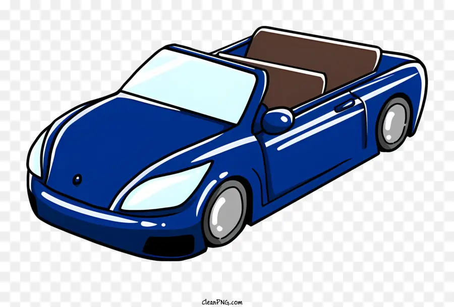 سيارة زرقاء，سيارة قابلة للتحويل PNG