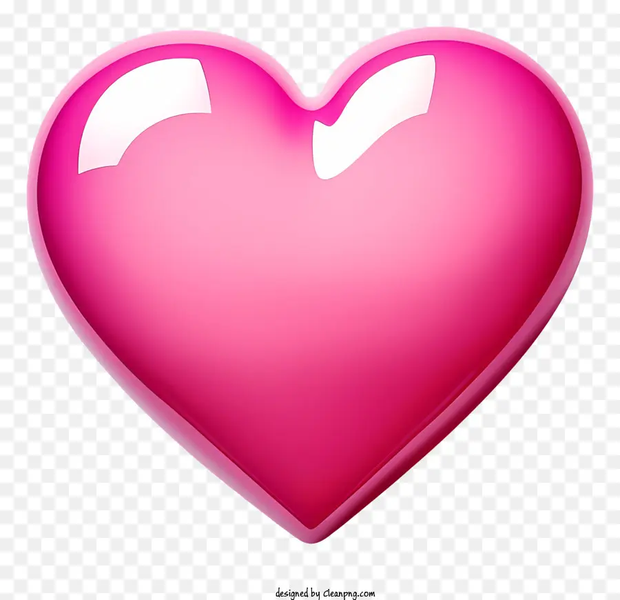 القلب，القلب البلاستيكي الوردي PNG