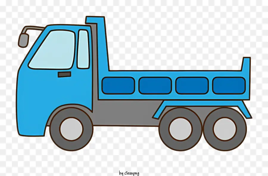 تفريغ شاحنة，شاحنة تفريغ زرقاء PNG