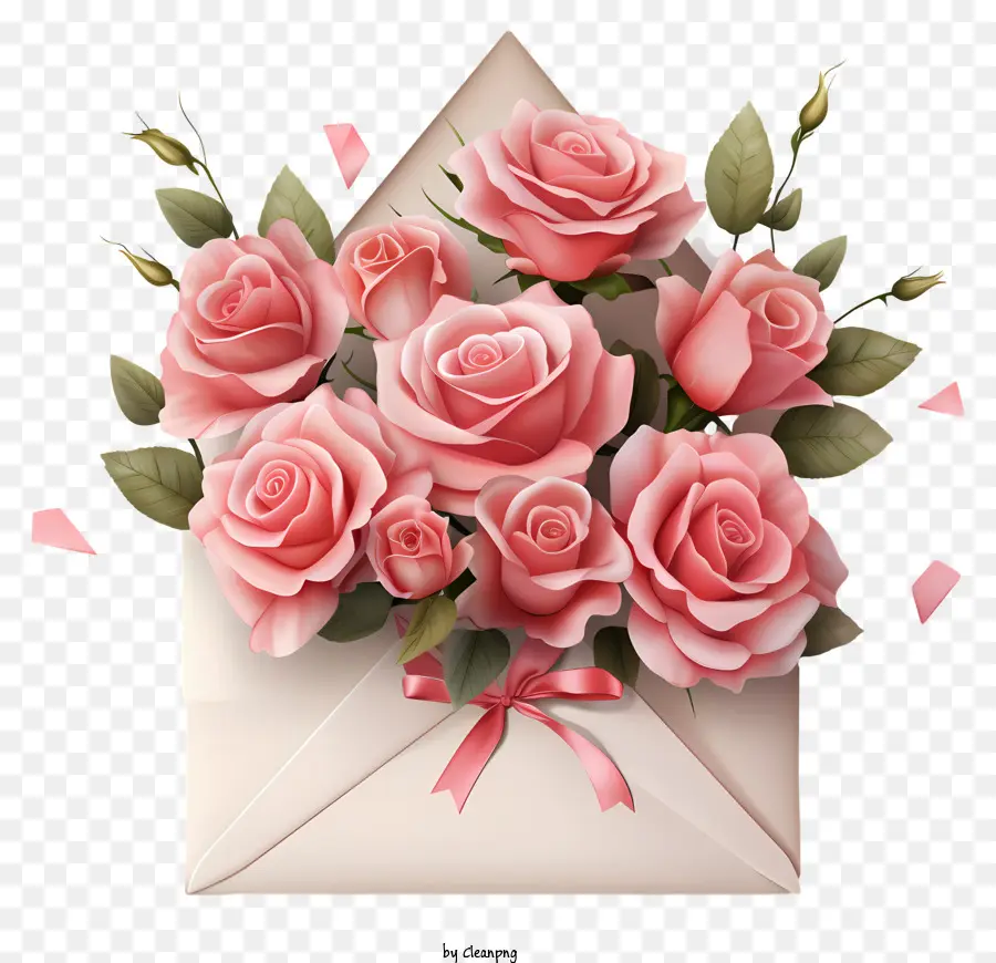 المغلف，1 الورود الوردية PNG