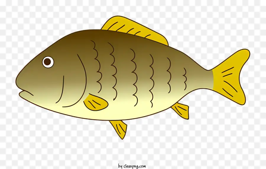 الأسماك，فم كبير PNG