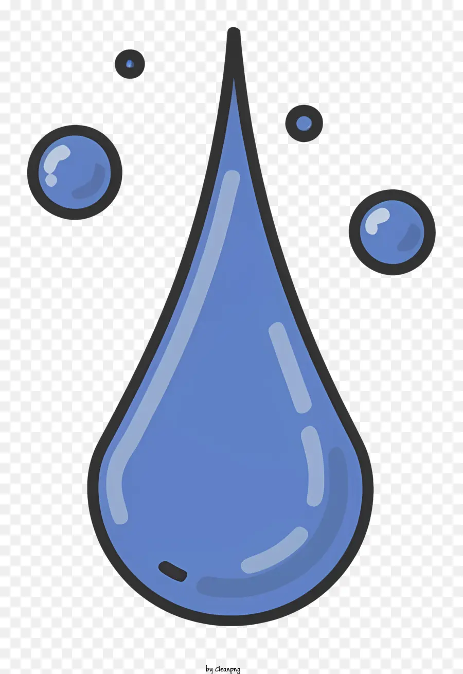 الكرتون，انخفاض الماء الأزرق PNG