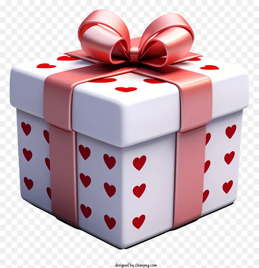 هدية مربع，عيد الحب PNG