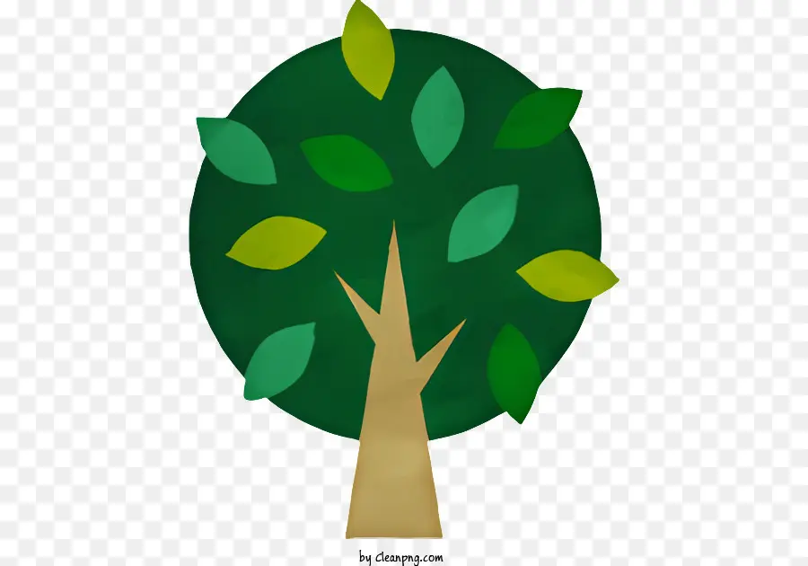 شجرة خضراء，أوراق PNG