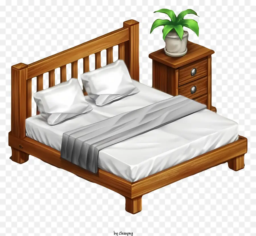 الكرتون，السرير PNG