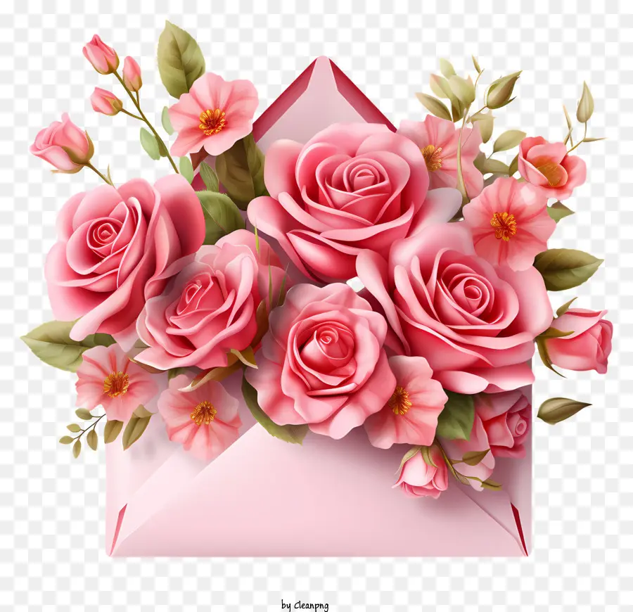 المغلف，الوردي الورود PNG