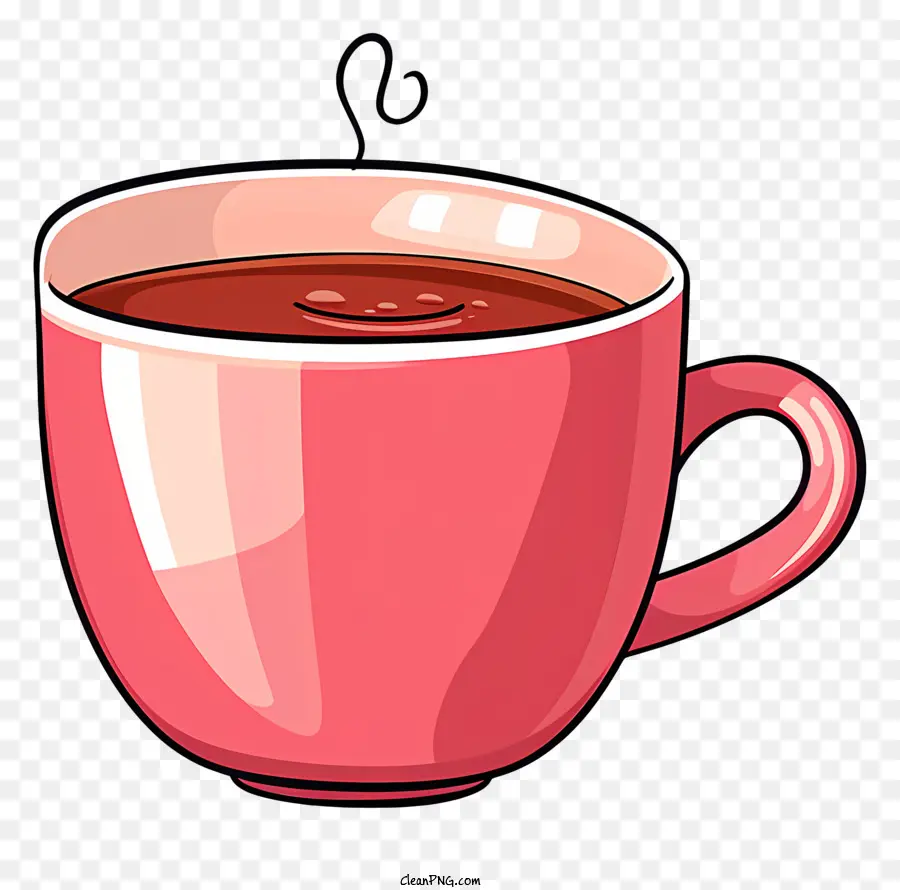 فنجان القهوة，فنجان قهوة أحمر PNG