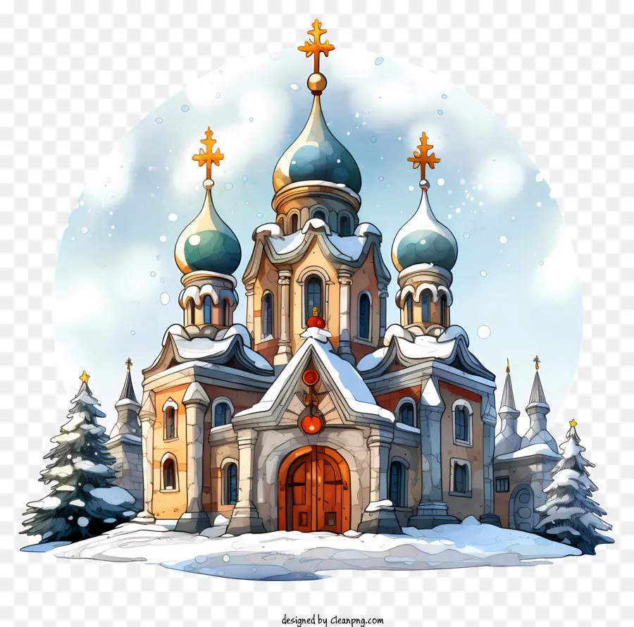 الكنيسة，عيد الميلاد الأرثوذكسي PNG