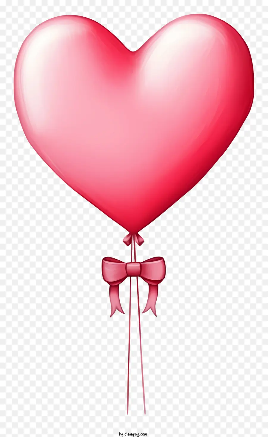 بالون هدية لطيف عيد الحب，بالون على شكل قلب PNG