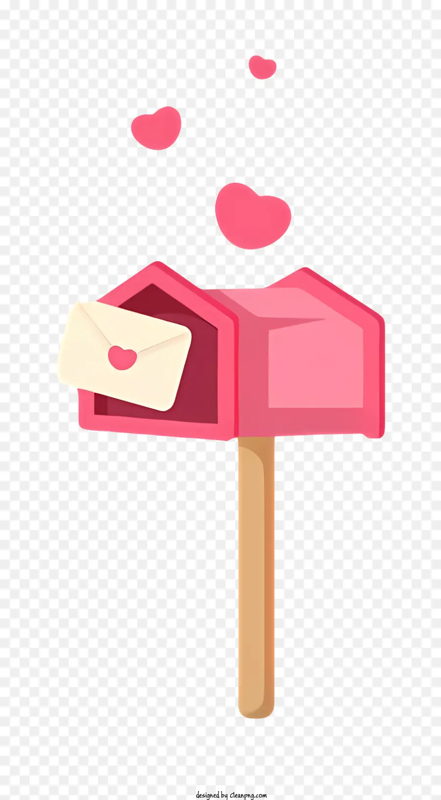 البريد，صندوق البريد الوردي PNG