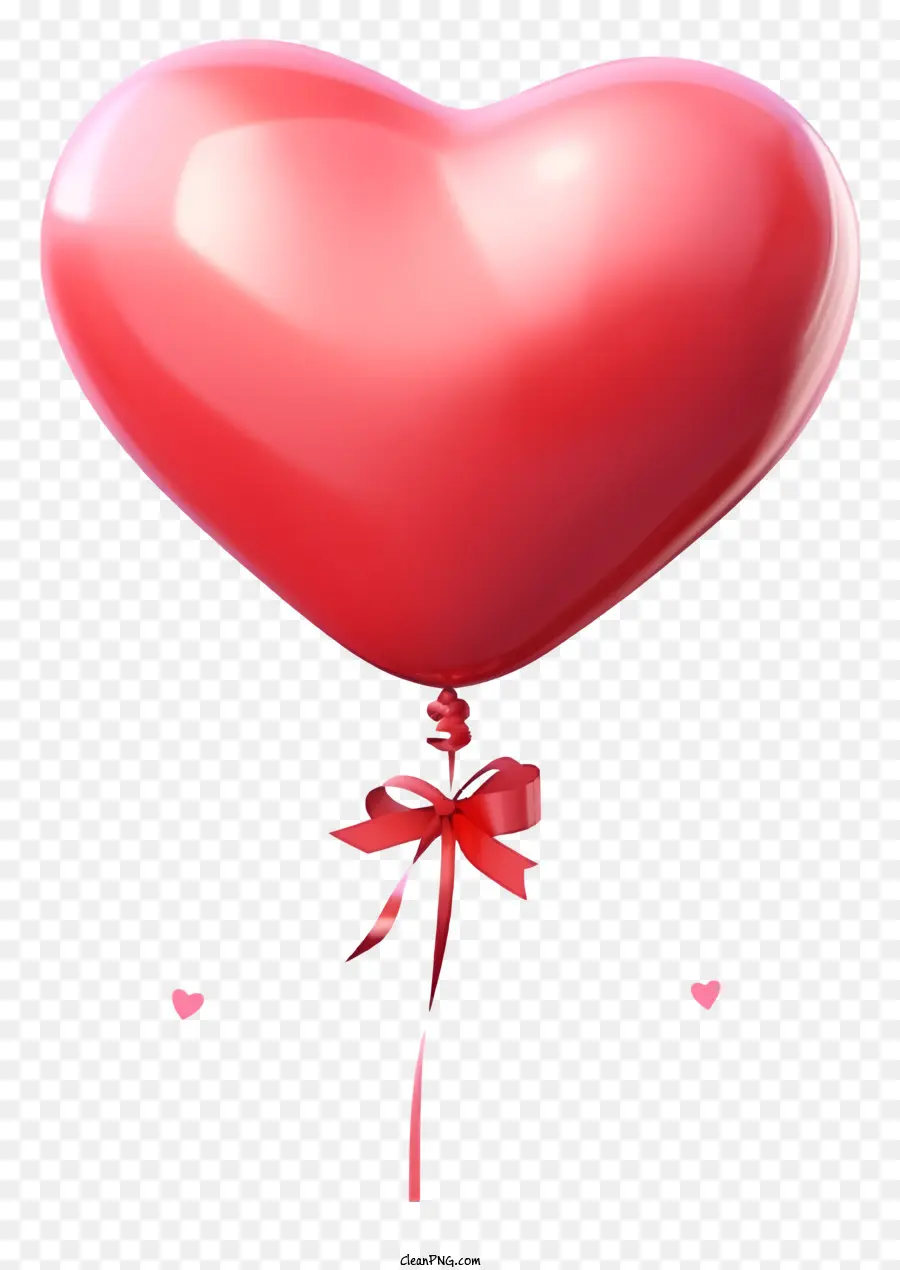 بالون هدية عيد الحب，بالون القلب الأحمر PNG