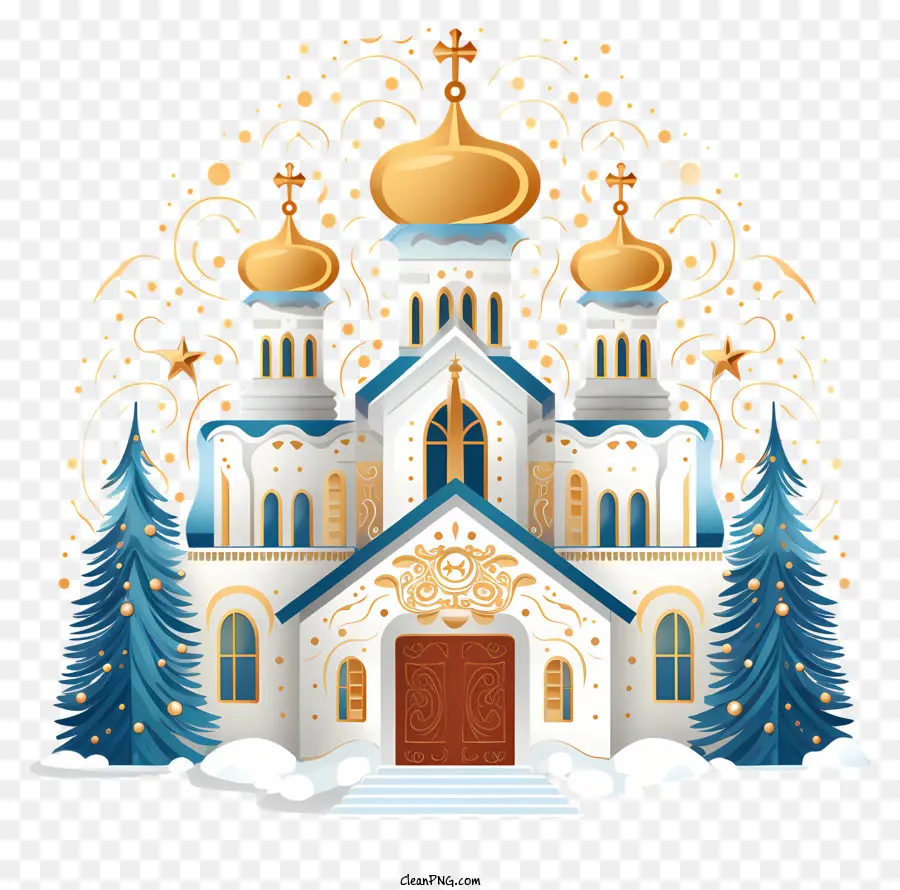 الكنيسة，عيد الميلاد الأرثوذكسي PNG