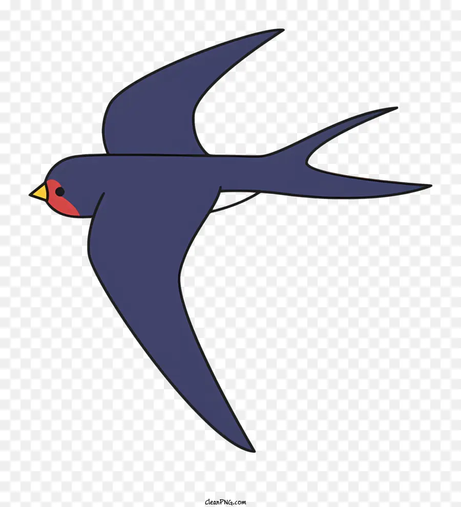 الطائر الأزرق，طائر طويل الذيل PNG