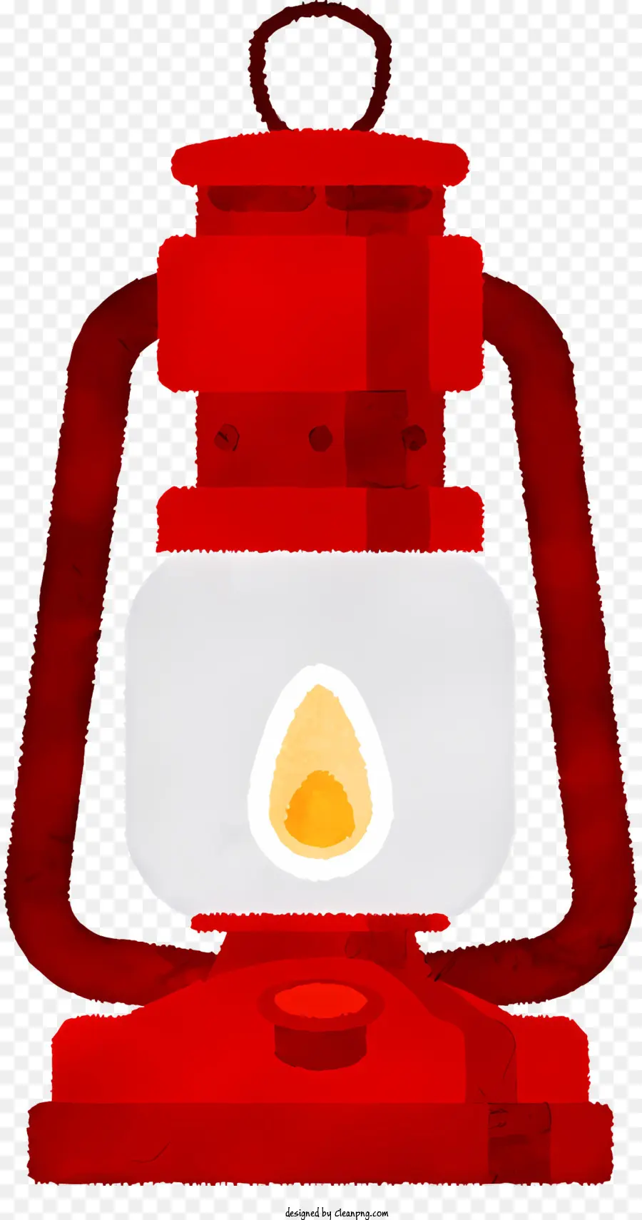 الفانوس التخييم الأحمر，شمعة بيضاء PNG
