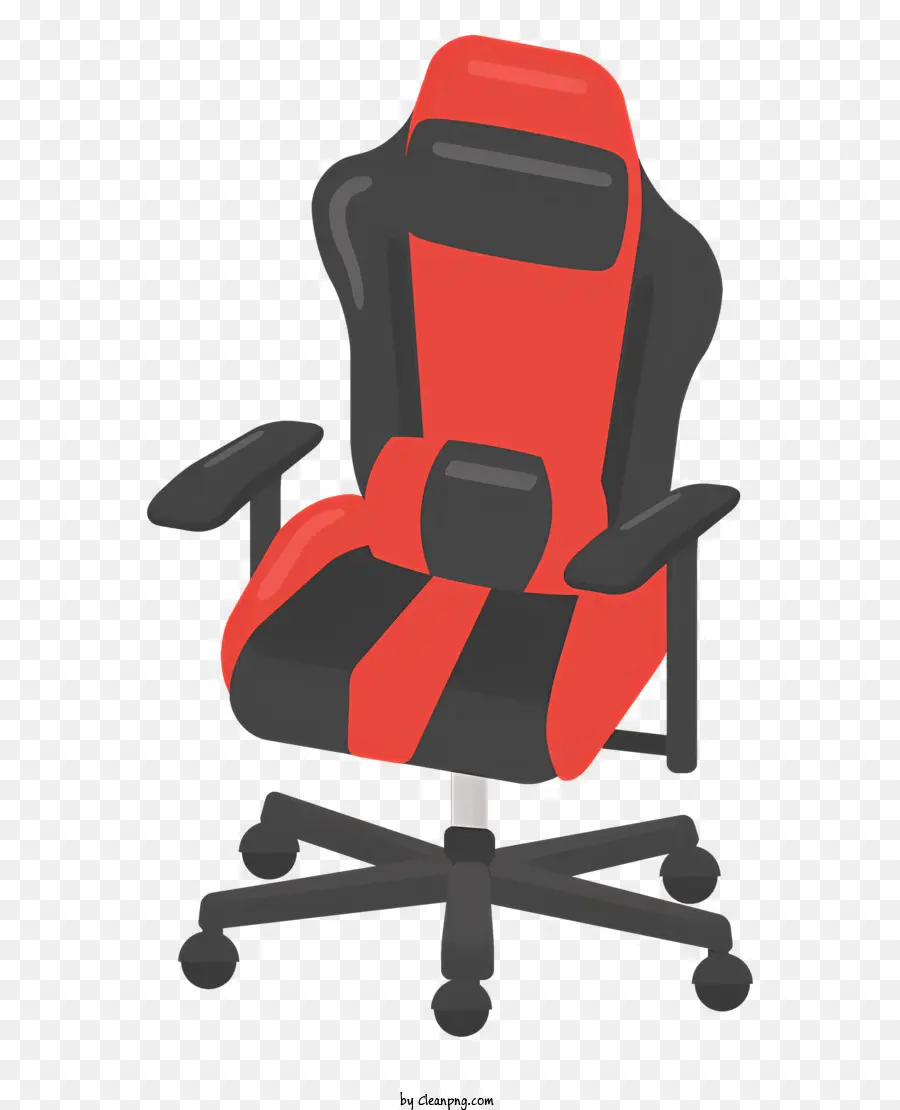 الألعاب الكرسي，كرسي أحمر وسوداء PNG