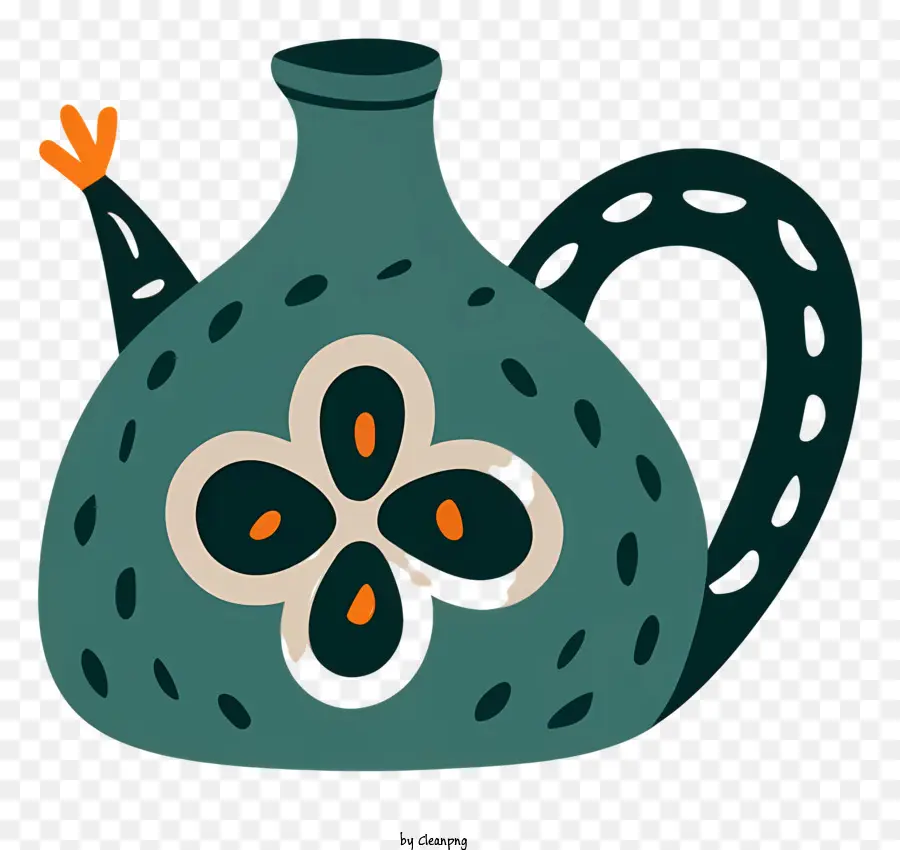 الكرتون，إبريق الشاي الخضراء PNG
