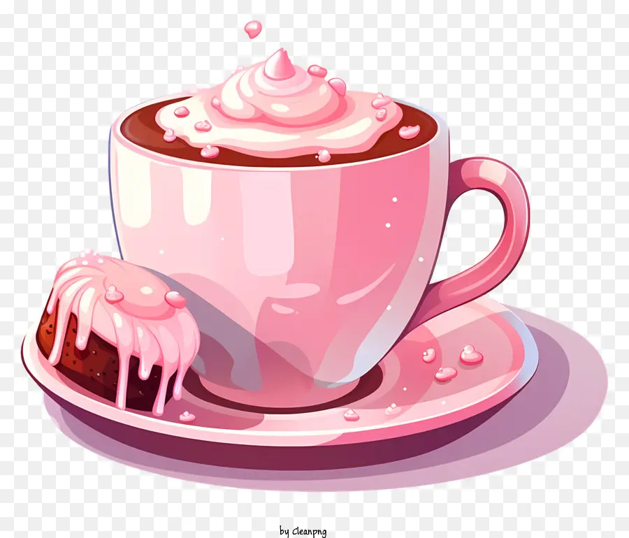 فنجان القهوة，الوردي كأس PNG