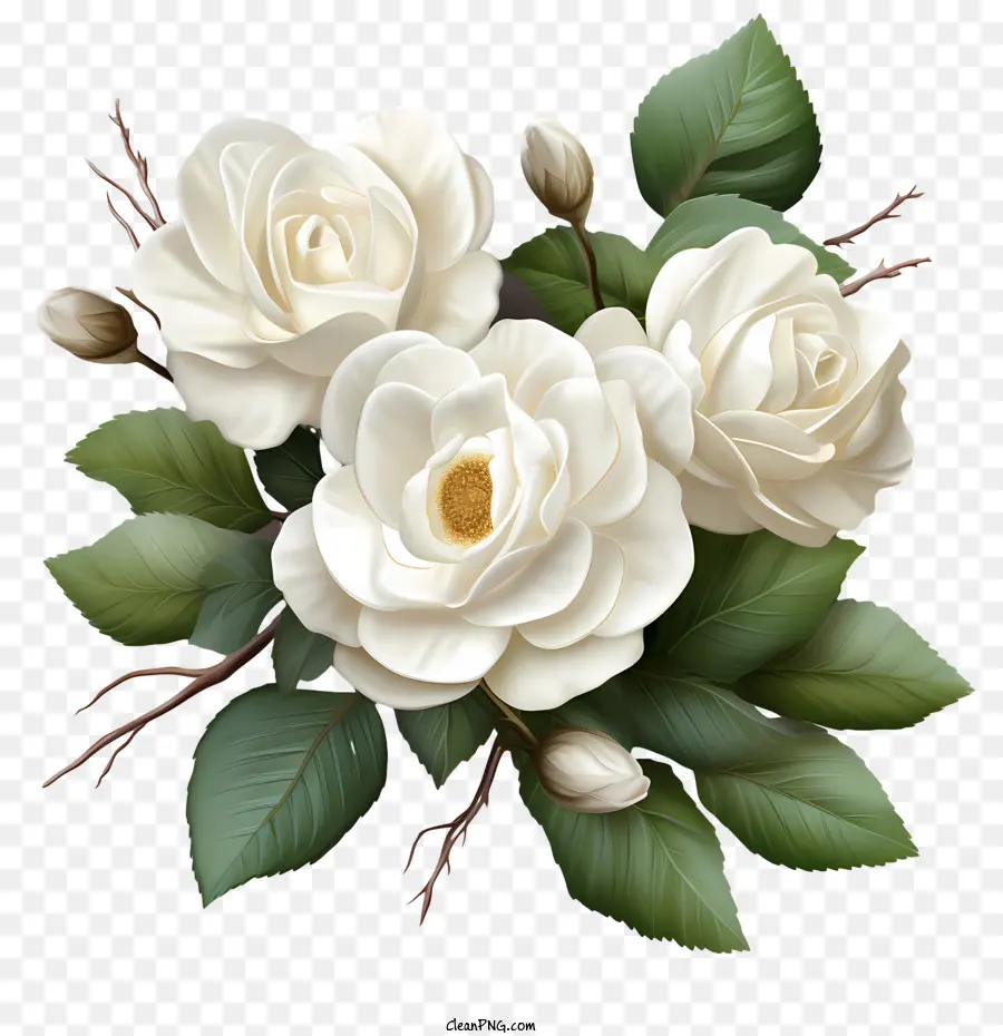 زهرة وردة بيضاء，زهرة PNG
