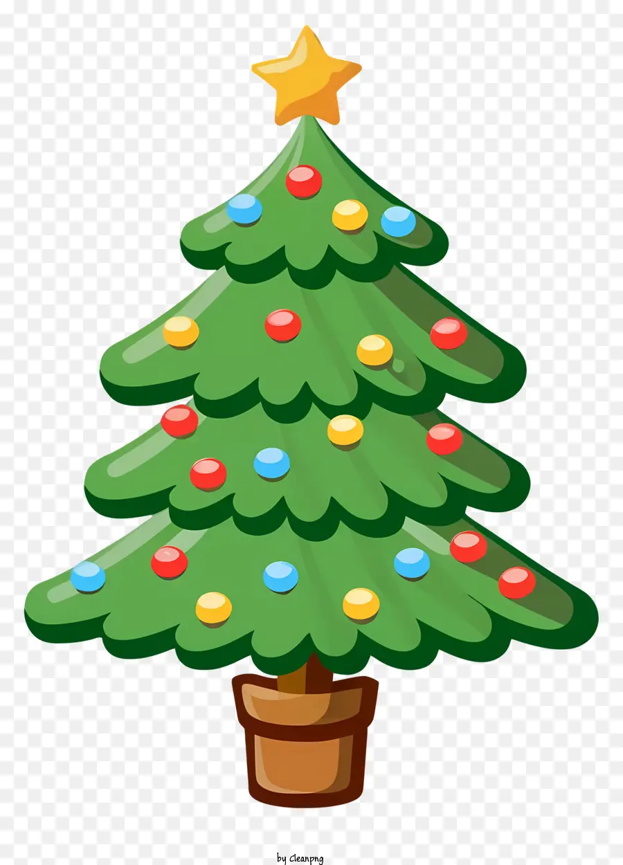 الكرتون，شجرة عيد الميلاد PNG