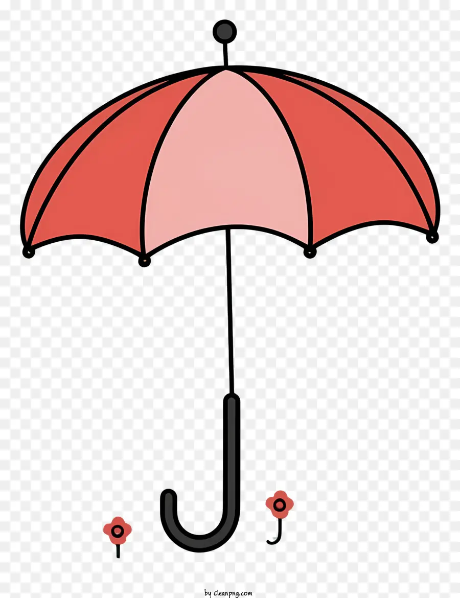 الكرتون，المظلة الحمراء PNG